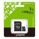 Карта памяти microSDXC (UHS-1 U3) Kingston Canvas Select Plus Gen3 1Tb 10 А1 V30 (R-150MB/s) (adapter SD)