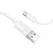 Кабель BOROFONE BX123 Leya silicone charging data cable Type-C White