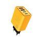 Мережевий зарядний пристрій WUW-C212 48W Charger 2 USB C + 2 USB C yellow