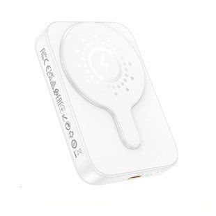 Зовнішній акумулятор HOCO J117A Esteem PD20W magnetic power bank(10000mAh) White