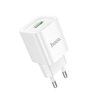Сетевое зарядное устройство для HOCO C145A Charm single port QC3.0 charger (EU) White