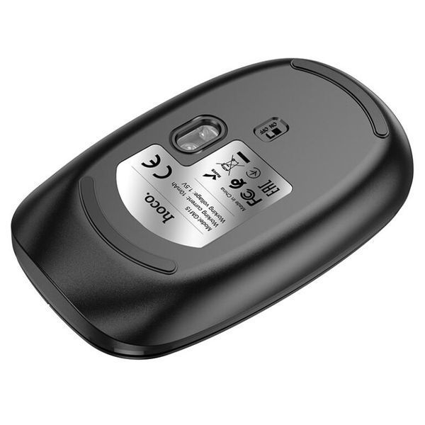 Маніпулятор миша HOCO GM15 Art dual-mode business wireless mouse Black