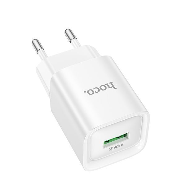 Сетевое зарядное устройство для HOCO C145A Charm single port QC3.0 charger (EU) White