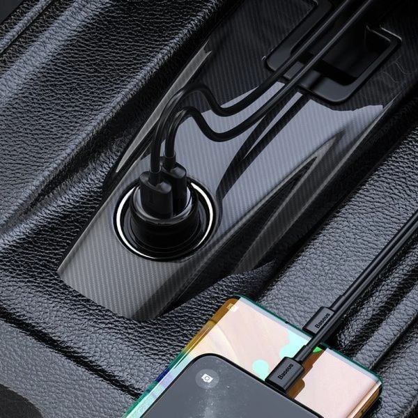 ОЗУ с FM-модулятором Baseus T Shaped S-16 Car Bluetooth MP3 Player Black
