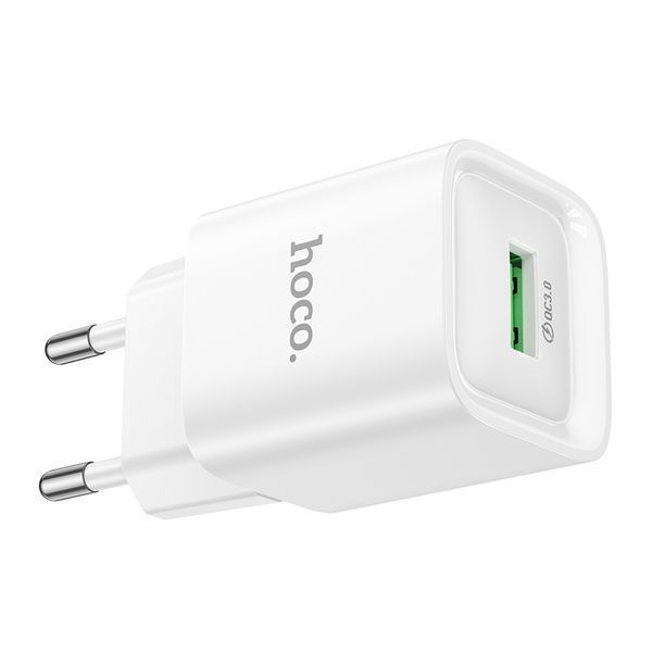 Сетевое зарядное устройство для HOCO C145A Charm single port QC3.0 charger (EU) White