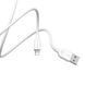 Кабель BOROFONE BX14 USB to iP 2.4A, 2m, PVC, TPE connectors, White