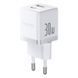 Мережевий зарядний пристрій Baseus Palm Fast Charger C+U 30W EU Moon White