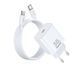 Мережевий зарядний пристрій з кабелем REMAX Figen Series 30W All-compatible GaN Charger+ RC-CO21 Data Cable Set RP-U71 EU-White