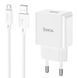 Сетевое зарядное устройство с кабелем HOCO C106A Leisure single port charger set(Micro) 10.5W White