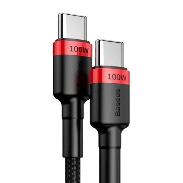 Кабель Baseus Cafule PD2.0 100W flash charging Type-C For Type-C cable (20V 5A)2m Red+Black