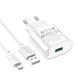 Сетевое зарядное устройство с кабелем HOCO C109A Fighter single port QC3.0 charger set(Micro) White