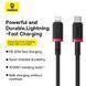 Кабель Baseus Dura Series Fast Charging Cable Type-C to iP 20W 2m Red+Black