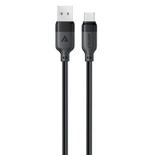 Кабель ACEFAST C16-04, USB to Type-C, 3A, 1.2m, TPE, TPU connectors, Black