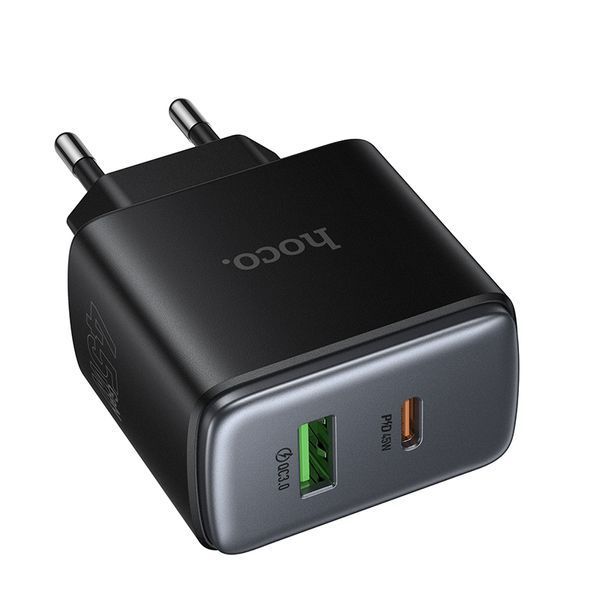 Сетевое зарядное устройство для HOCO C158A Upgrade PD45W(1C1A) charger(EU) Black