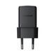Мережевий зарядний пристрій з кабелем Baseus Palm Fast Charger 1C 30W EU Cluster Black(With: Baseus Mini White Cable C to C 60W(20V/3A) 1m