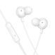 Наушники проводные HOCO M117 Victory universal earphones with microphone (3.5mm) White