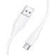 Кабель HOCO X124 Bien silicone charging data cable Type-C White