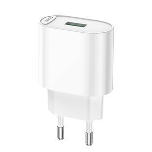 Сетевое зарядное устройство HOCO C109A Fighter single port QC3.0 charger 18W White
