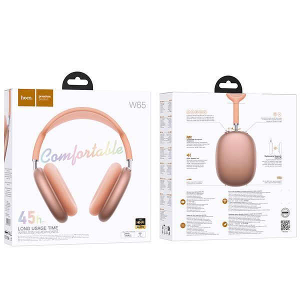Беспроводные накладные наушники HOCO W65 Happy BT headphones Orange