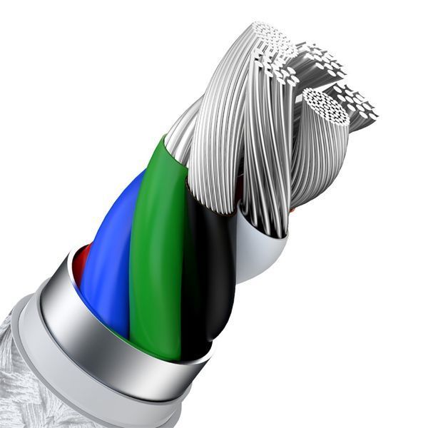 Кабель Baseus Cafule Series Metal Data Cable Type-C to iP PD 20W 2m White