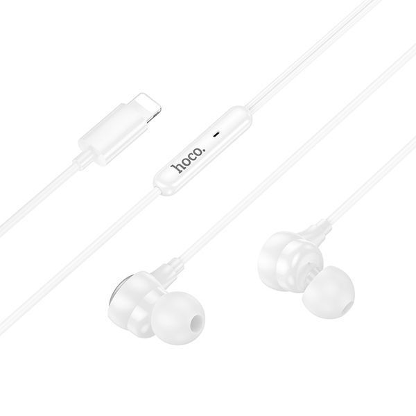 Наушники проводные HOCO M116 (Lightning) White