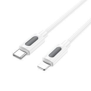 Кабель BOROFONE BX114 Structure PD silicone charging data cable iP White