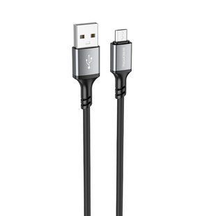 Кабель BOROFONE BX83 Micro Famous silicone charging data cable Black