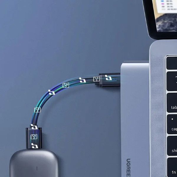 USB-хаб UGREEN CM251 Dual USB-C To HDMI+3*USB 3.0 A+Type C Female Converter