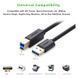 Кабель UGREEN US210 USB 3.0 AM to BM Print Cable 2m (Black)(UGR-10372)