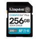 Карта пам'яті SDXC (UHS-1 U3) Kingston Canvas Go! Plus 256Gb class 10 A2 V30 (R200MB/s, W160MB/s)
