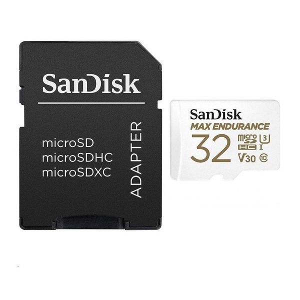 Карта пам'яті microSDHC (UHS-1 U3) SanDisk Max Endurance 32Gb class 10 V30 (100Mb/s) (adapterSD)