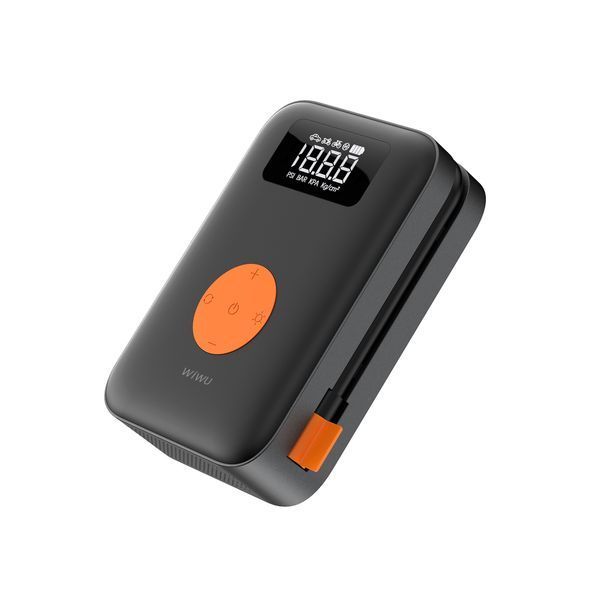Автомобільний насос WIWU Portable Cordless Tire inflator Wi-Ai003 Black