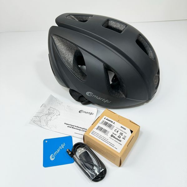 Захисний шолом Smart4u R55 (L) Black (58-62см), акустика, мікрофон, сигнали поворотів та стопів, додаток, пульт BR80