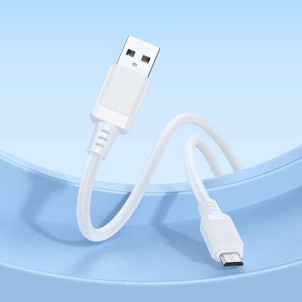 Кабель BOROFONE BX115 Lotto silicone charging data cable Micro White