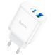 Сетевое зарядное устройство HOCO C105A Stage dual port PD20W+QC3.0 charger White