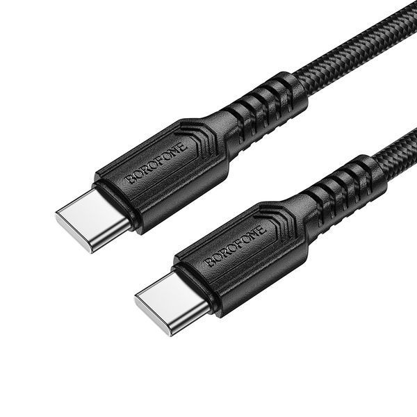 Кабель BOROFONE BX116 Certain 60W charging data cable C to C Black