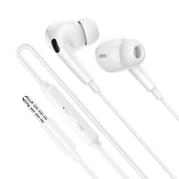 Навушники дротові BOROFONE BM100 Pro (3.5mm) White