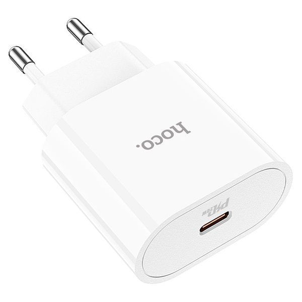 Сетевое зарядное устройство HOCO C94A Metro single port PD20W charger White