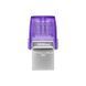 Флеш-накопичувач Kingston USB 3.2 DT microDuo 3C 128GB (Type-A/Type-C) (200Mb/s)