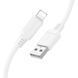 Кабель BOROFONE BX115 Lotto silicone charging data cable iP White
