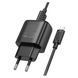 Сетевое зарядное устройство с кабелем HOCO C140A Smart single port QC3.0 charger set(Micro)(EU) Black