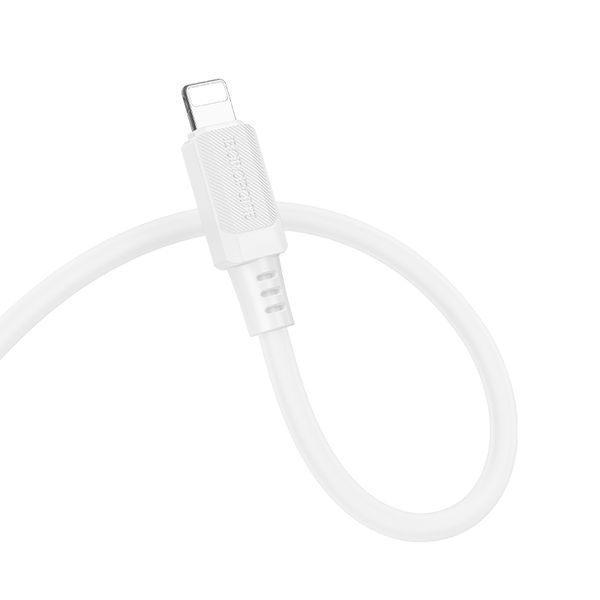 Кабель BOROFONE BX115 Lotto PD silicone charging data cable iP White