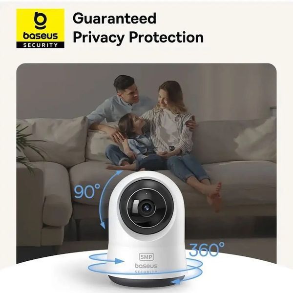 IP-камера видеонаблюдения Baseus Security P1 Pro Indoor Camera 3K White (Adapter Not Included)