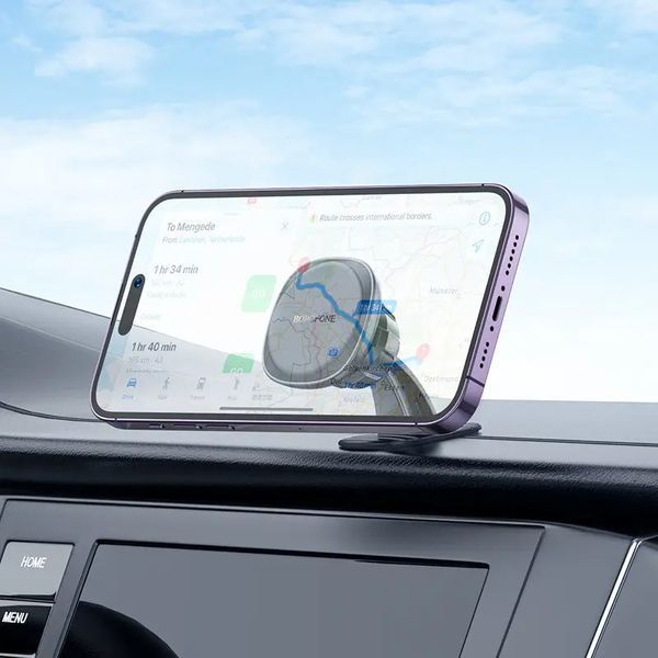Автодержатель для телефона BOROFONE BH103 Cloud magnetic car holder(center console) Black