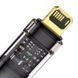 Кабель Baseus Explorer Series Auto Power-Off Fast Charging Data Cable USB to IP 2.4A 1m Black