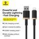 Кабель Baseus Dura Series Fast Charging Cable USB to iP 2.4A 1m Gold+Black