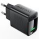 Мережевий зарядний пристрій з кабелем ACEFAST A90 QC18W GaN single USB-A charger set (P3) (EU) Black