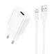 Сетевое зарядное устройство BOROFONE BA110A Lemi single port charger set (Micro) (EU) White