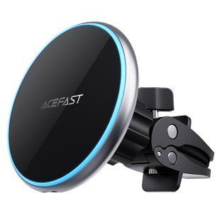Автодержатель для телефона с БЗП ACEFAST D3 magnetic wireless charging car holder Silver