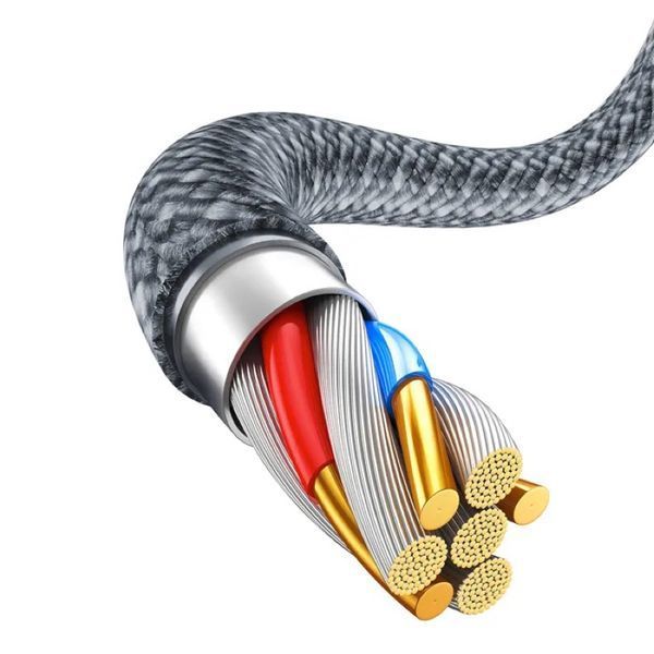 Кабель Baseus Dynamic Series Fast Charging Data Cable USB to iP 2.4A 1m Slate Gray